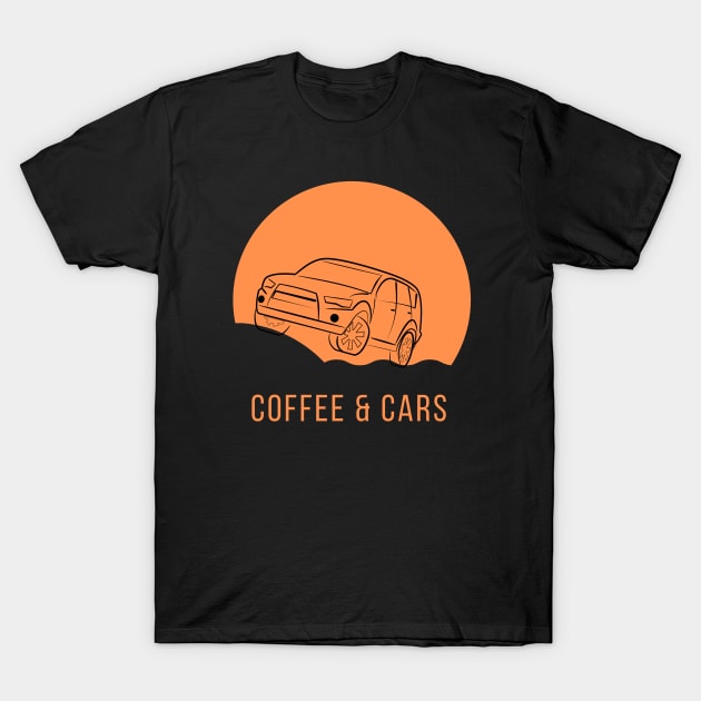 All I Need Coffee and My Car T-Shirt by CityNoir